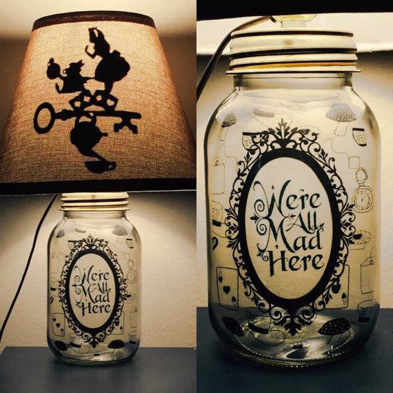 Disney Mason Jar Lamps